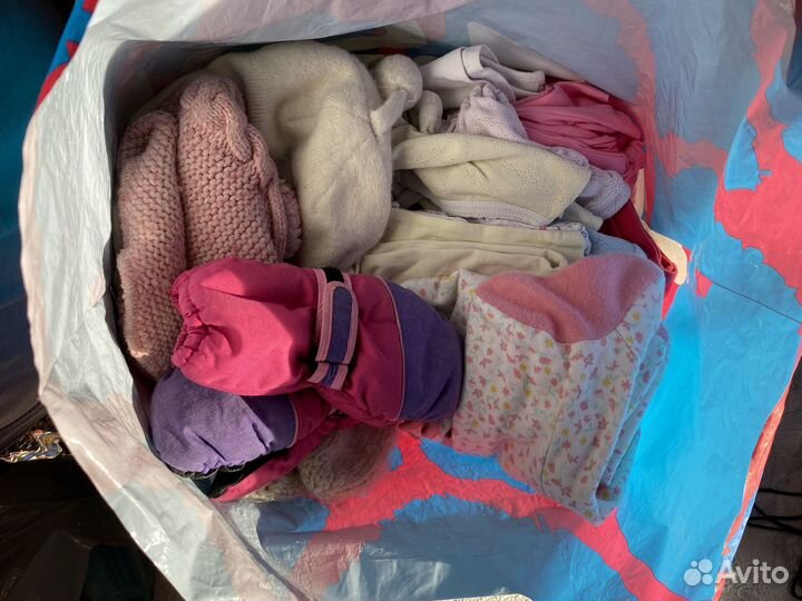 Вещи на девочку пакетом. С 0 до 4 лет, от 62 - 104