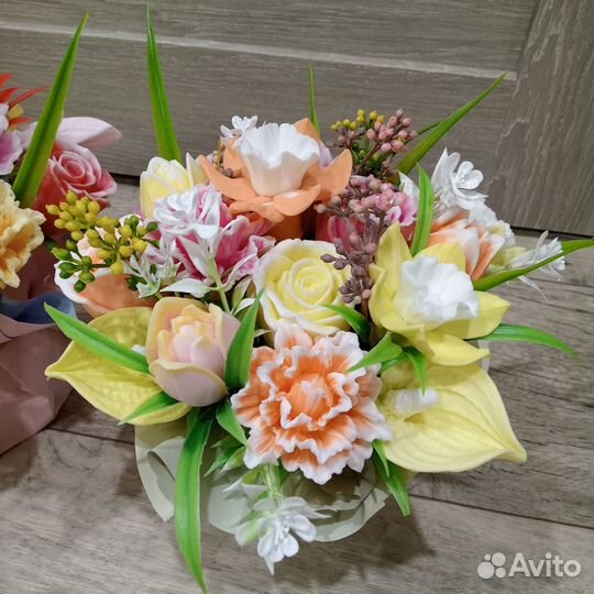 Букеты и мыло ручной работы