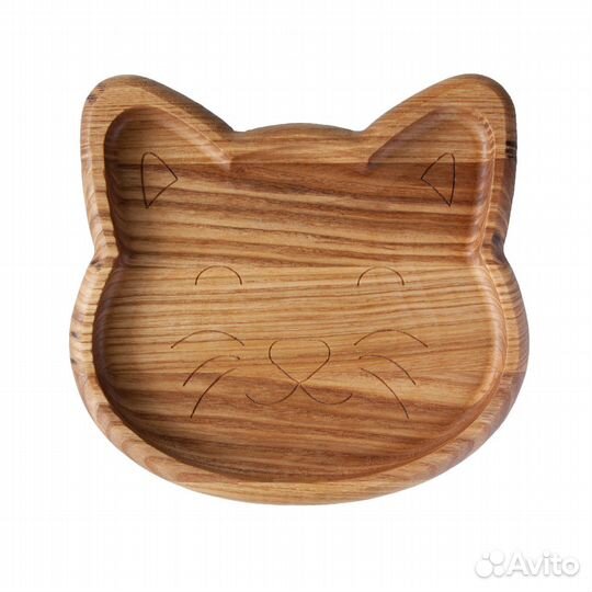 Тарелка деревянная, детская тарелка