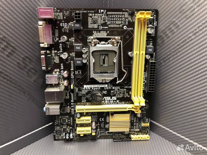 Материнская плата LGA 1150 asus H81M-K