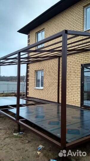 Площадка из металла. Терраса