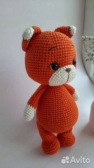 Вязаные игрушки лисичка