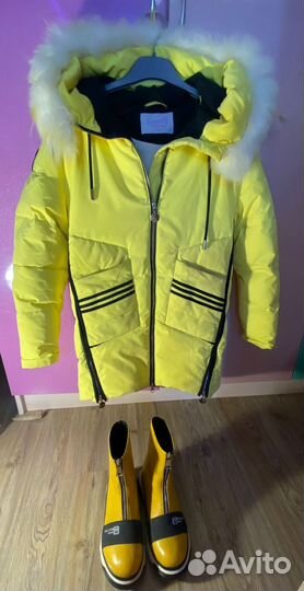 Зимний комплект для девочки 140