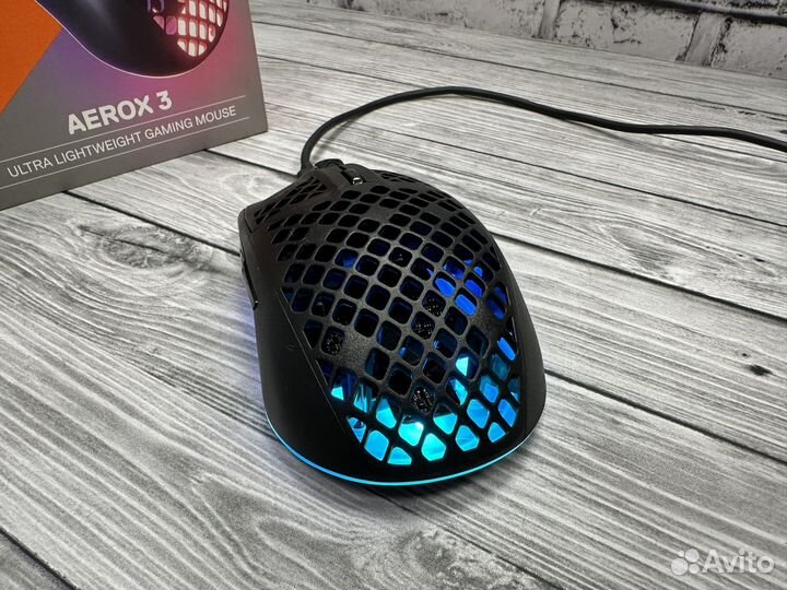 Мышь SteelSeries Aerox 3, игровая, проводная