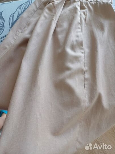 Летние женские шорты из вискозы и льна