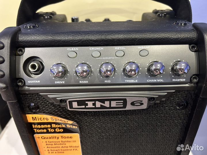 Гитарный комбоусилитель line 6 micro spider