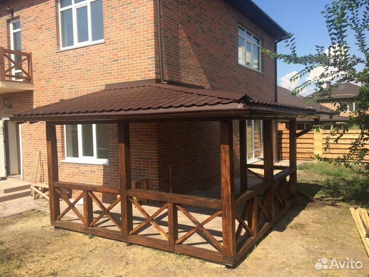 Террасы и беседки под ключ. Все виды пристроек