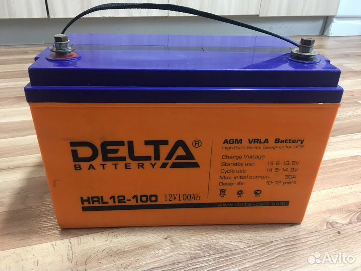 Аккумулятор Delta battery HRL 12-100/12v100Ah