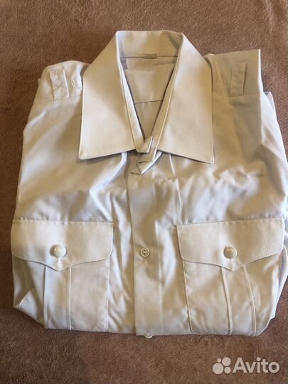 Рубашка белая военная