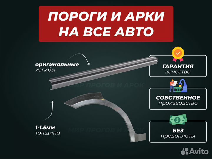 Пороги Renault Kangoo ремонтные кузовные