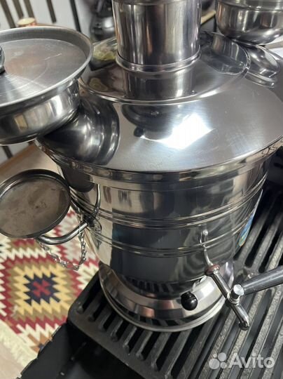 Самовар на дровах новый