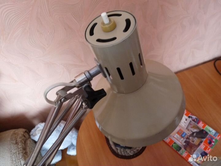 Лампа чертежника на струбцине СССР оригинал