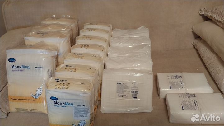 Прокладки урологические женские Molimed и Seni