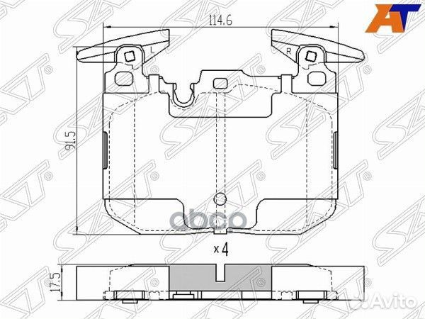 Колодки тормозные перед BMW 3 F30 11/1 F20 10