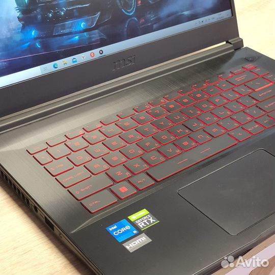 Топовый MSI 144Hz/RTX 3050/Ram 16gb/intel i5-11H