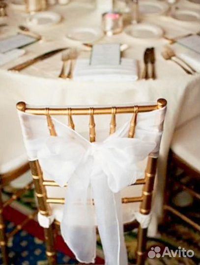 Банты на стулья вуаль