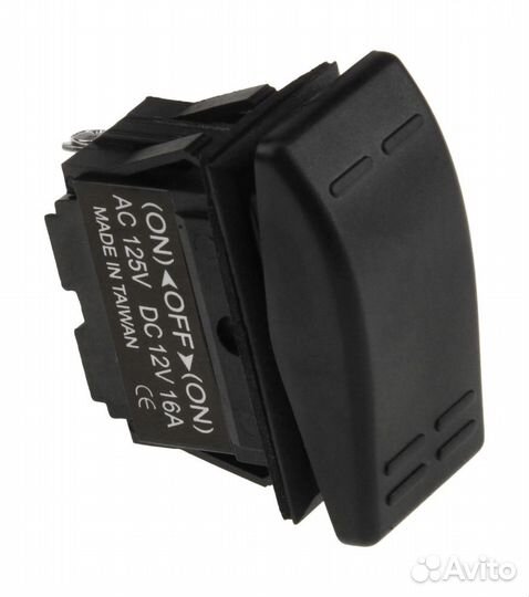 Переключатель трехпозиционный (ON) -OFF- (ON) 12В