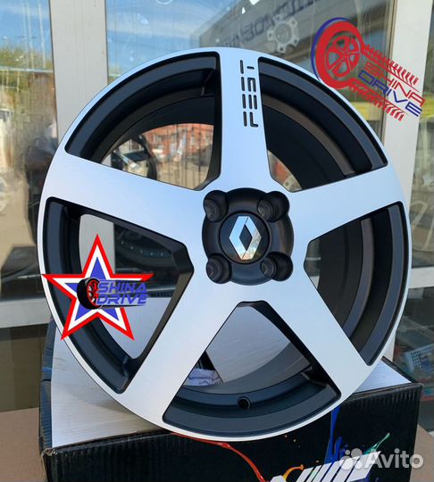 Диски Renault R16 4x100 Black Pol matt