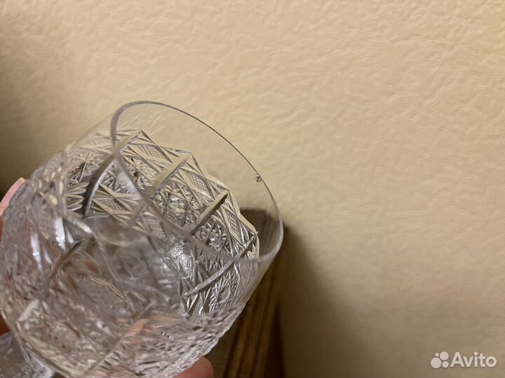 Хрустальные бокалы, 6 штук