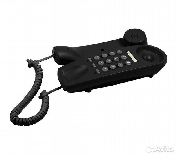 Телефон проводной ritmix RT-005 black