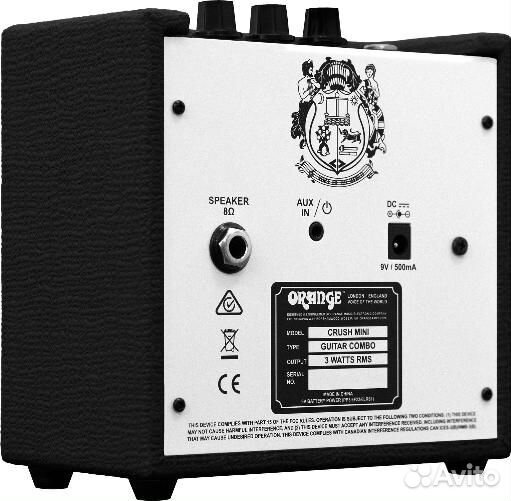 Комбо усилитель Orange Crush mini BK