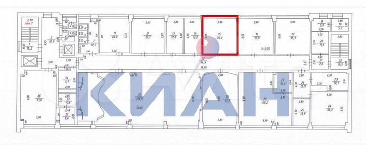 Сдам офисное помещение, 35.3 м²