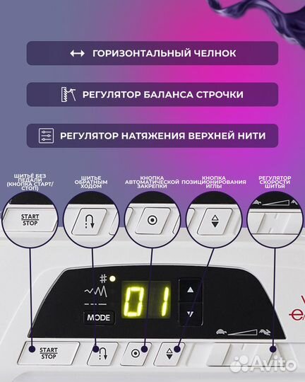 Компьютерная швейная машина Elna eXperience 450