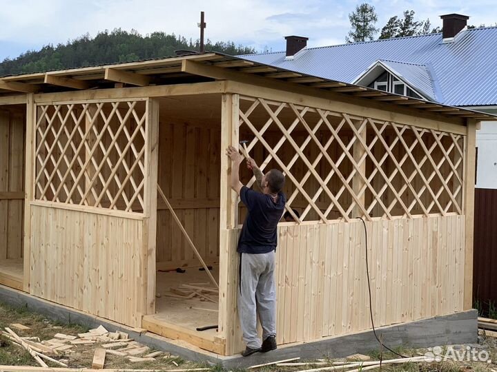 Сделаем беседку, навесы