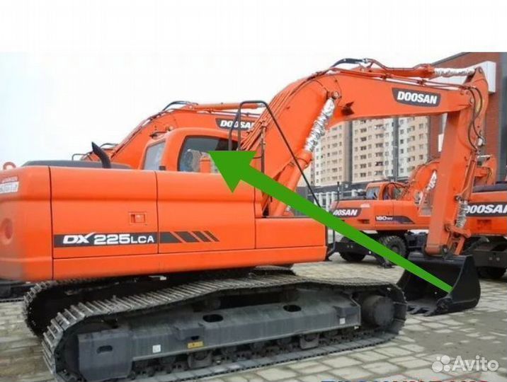 Стекло кузовное на экскаватор Doosan 300 Dx