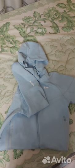 Зипка nike tech fleece nocta голубая