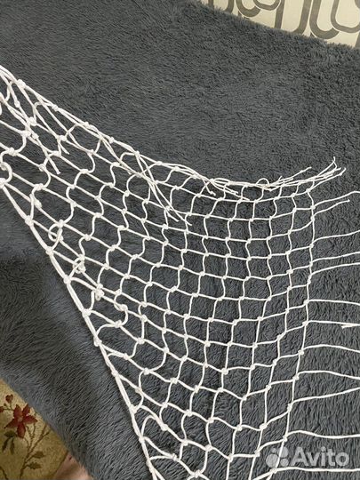 Шаль сетка, макраме