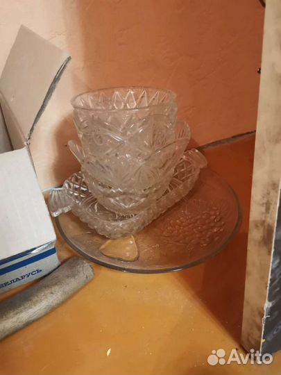 Рюмка, блюдце, салатники