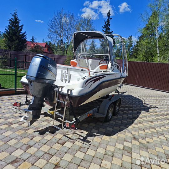 Каютный катер sf570 длина 5.7м с мотором