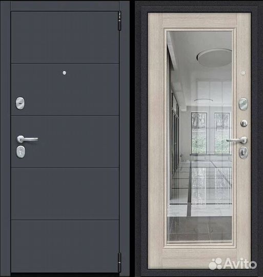 Входные двери с зеркалом Porta