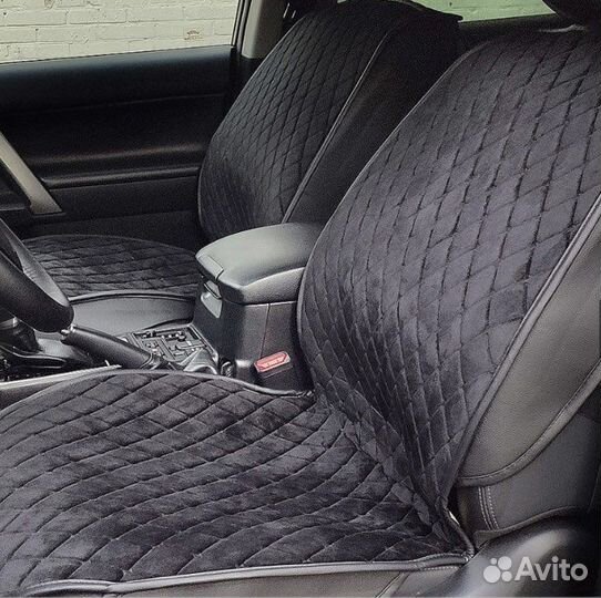 Накидки на передние сиденья из алькантары Lux