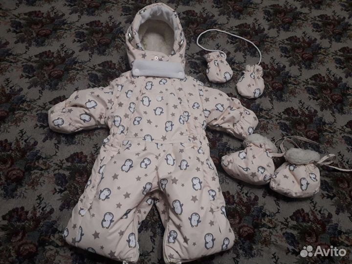 Комбинезон трансформер зимний 74