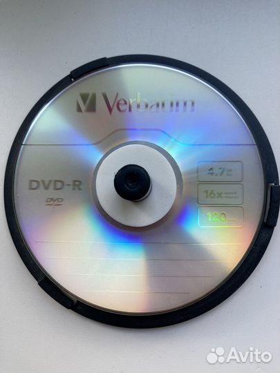 Болванки DVD-R Verbatim 4,7 gb 10 шт