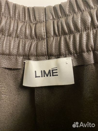 Кожаные брюки lime