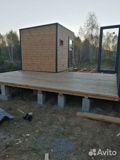 Строительная бригада, каркас, бани