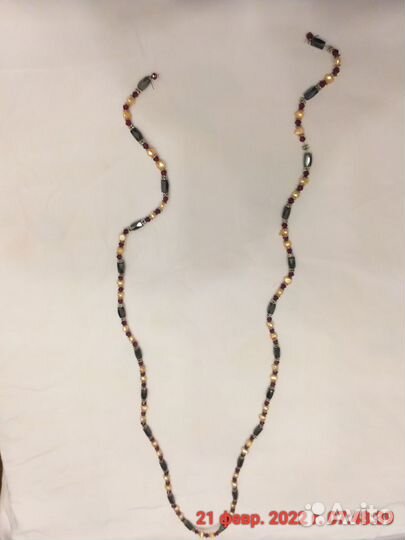 Магнитный гематитовый браслет трансформер