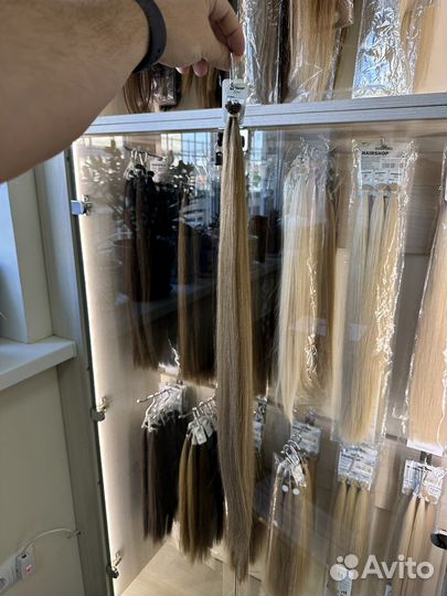 Профессиональные длинные волосы для горячего наращ