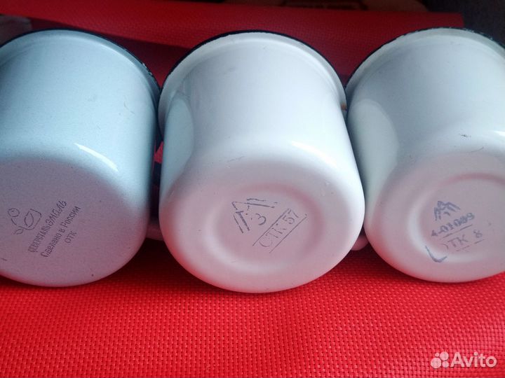 Новая армейская железная кружка эмалированная СССР