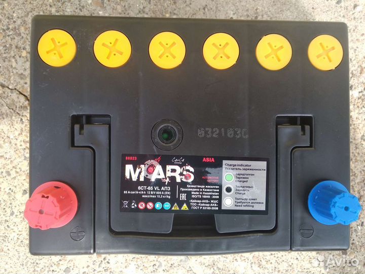 Акб 65 Ач на Авео Марс