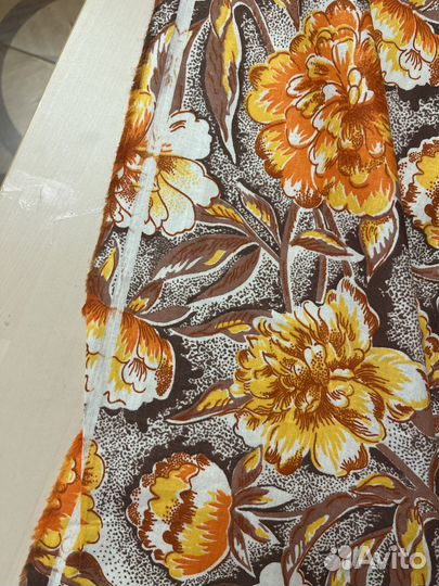 Отрез ткани СССР ситец хлопок