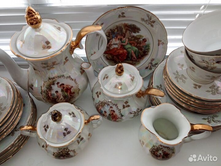 Сервизы фарфор хрусталь