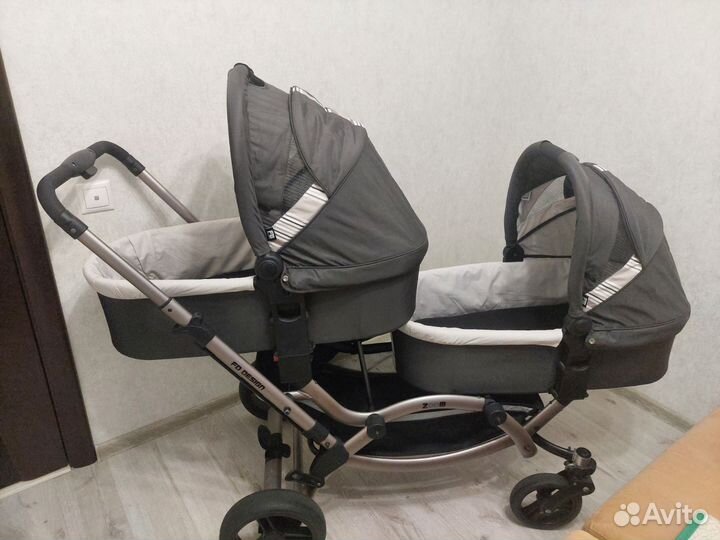 Коляска для двойни (погодок) 2 в 1