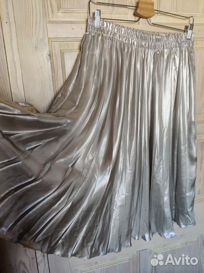 Юбка миди плиссированная 46-48 H&M