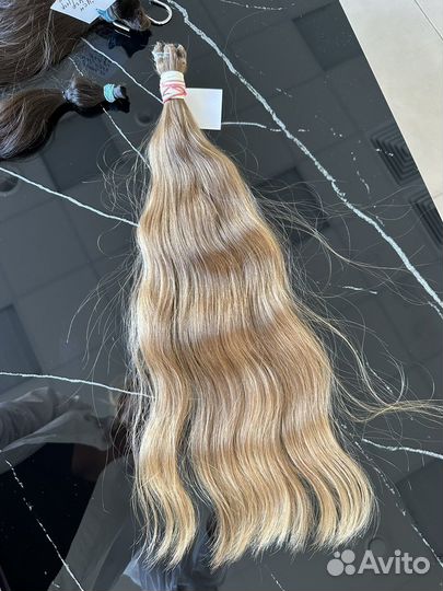 48см 90гр Детские волосы блонд шелк наращивание