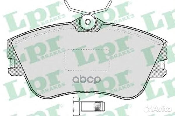 Комплект тормозных колодок 05P605 05P605 Lpr