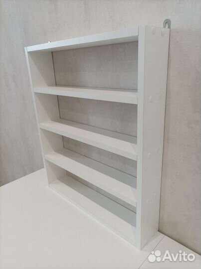 Полка маникюрная белая для гель лаков